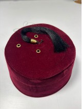 Kadife Osmanlı Fes (Takke)  - Bordo
