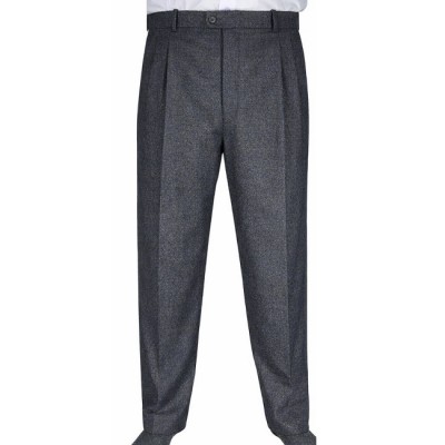 2 Pileli Flanel Kışlık Pantolon Şalvar - Gri Kırçıllı