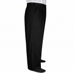 2 Pileli Flanel Kışlık Pantolon Şalvar - Siyah