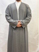 Pamuklu Namaz Cübbesi - Koyu Gri
