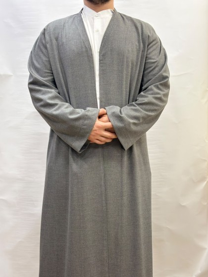 Pamuklu Namaz Cübbesi - Koyu Gri
