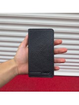 Hakiki Deri Portföy Cüzdan Siyah Mini