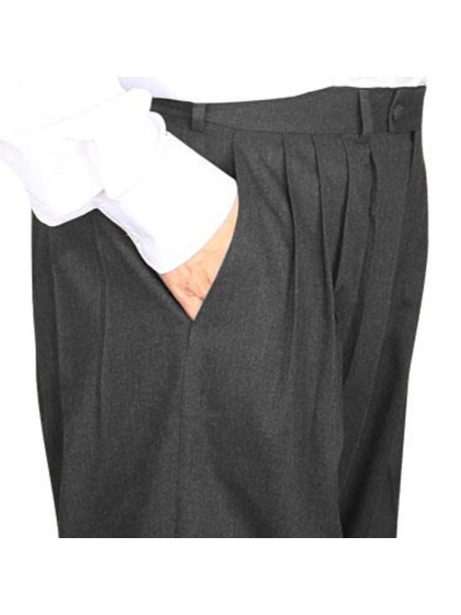 4 Pileli Flanel Kışlık Pantolon Şalvar - Gri Kırçıllı görünüm 3