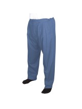 4 Pile Flanel Kışlık Şalvar Pantolon - İndigo detay görseli
