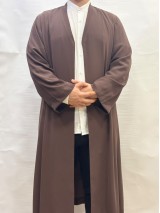 Medine İpeği Namaz Cübbesi - Açık Kahverengi