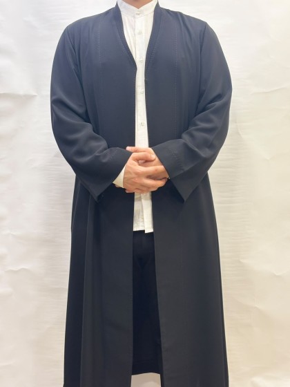 Medine İpeği Namaz Cübbesi - Siyah