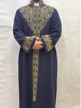 Nakışlı İmam Cübbesi - Lacivert