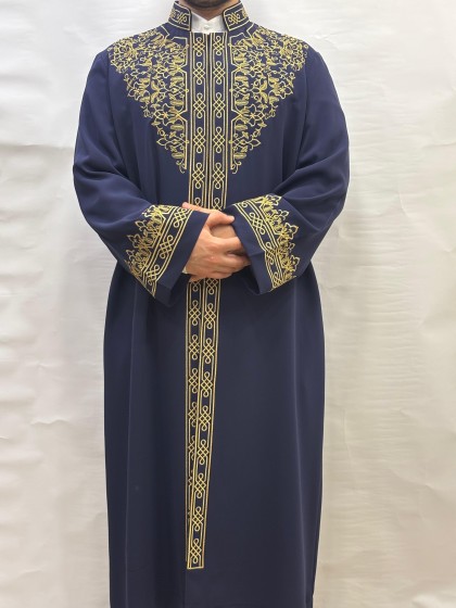 Nakışlı İmam Cübbesi - Lacivert