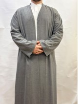 Pamuklu Namaz Cübbesi - Koyu Gri