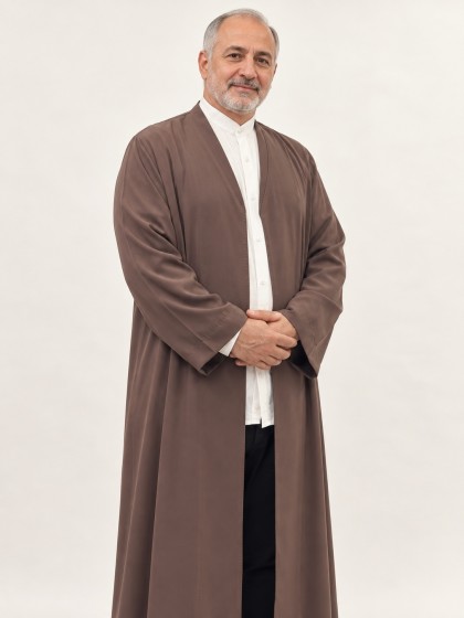 Medine İpeği Namaz Cübbesi - Açık Kahverengi