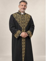 Nakışlı İmam Cübbesi - Siyah