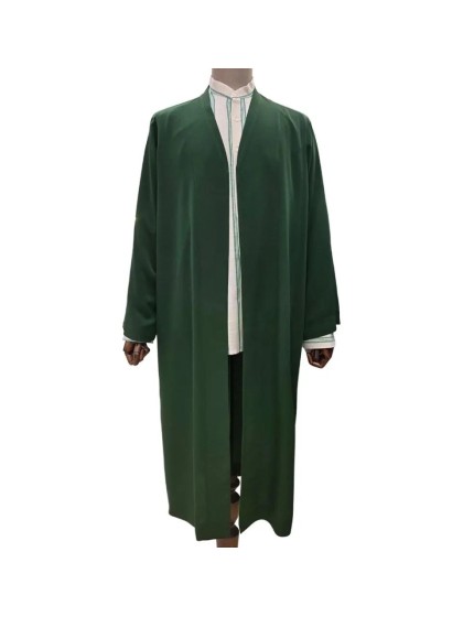 Buhara Yaka Cübbe - Krep  Kumaş - Yeşil