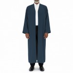 Petek Kumaş Buhara Puntolu Cübbe - Petrol Mavi Petek Kumaş Buhara Puntolu Cübbe - Petrol Mavi