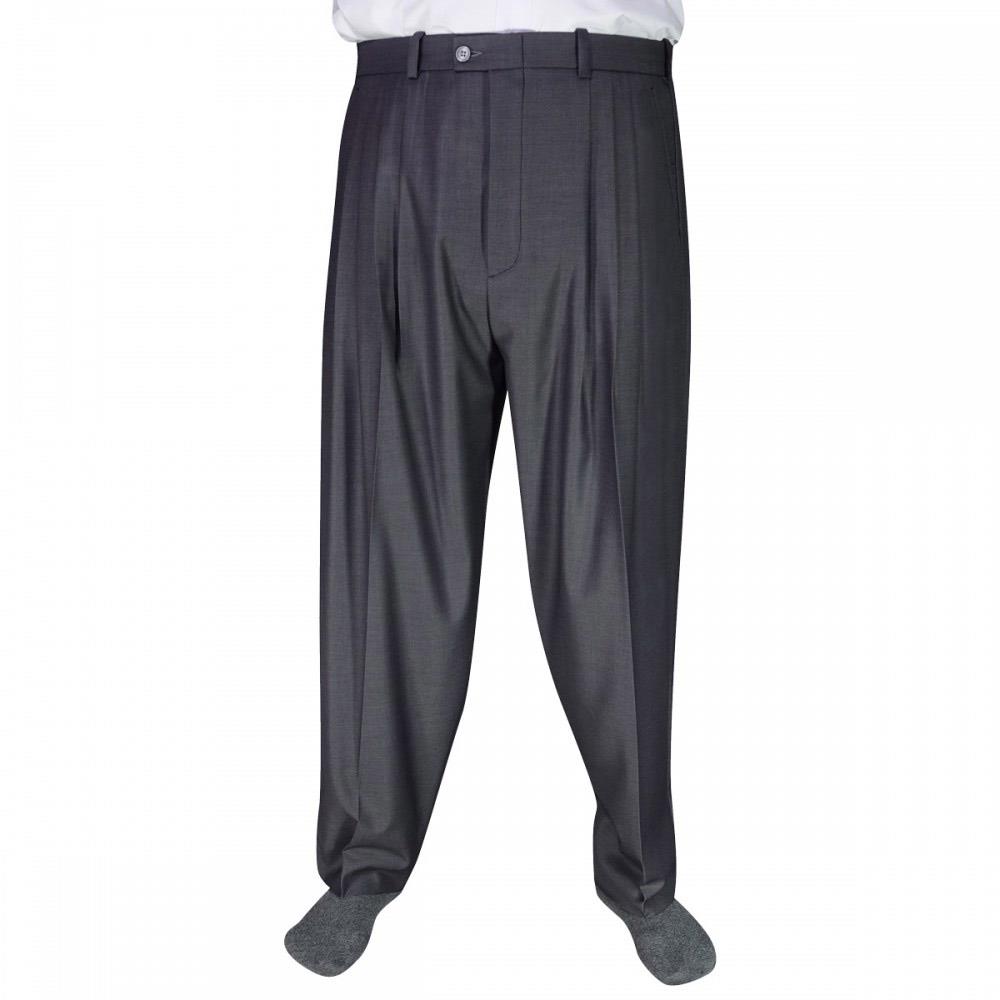 2 Pile Poliviskon Mevsimlik Şalvar Pantolon - Koyu Gri (Füme) 2 Pile Poliviskon Mevsimlik Şalvar Pantolon - Koyu Gri (Füme)