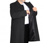 Polo Yaka Erkek Kışlık Kaban - Siyah Polo Yaka Erkek Kışlık Kaban - Siyah