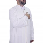 Hakim Yaka Biyeli Cübbe - Sarı Biyeli Beyaz (Kemik) Hakim Yaka Biyeli Cübbe - Sarı Biyeli Beyaz (Kemik)